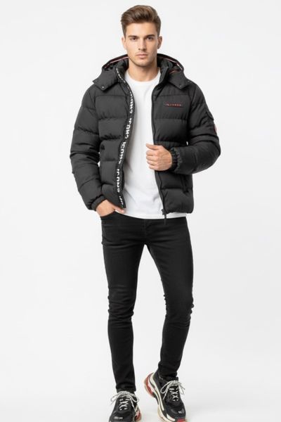 Musta talvitakki ICON Jerone Musta talvitakki ICON Jerone