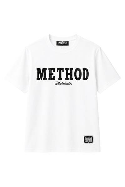 Method T-paita valkoinen strasseilla JERONE