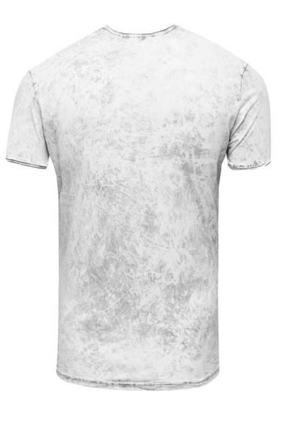 Valkoinen pesty t-paita printillä RUSTY NEAL