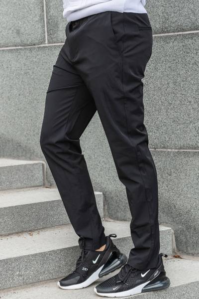 Slim Fit Stretch Pants Black JERONE