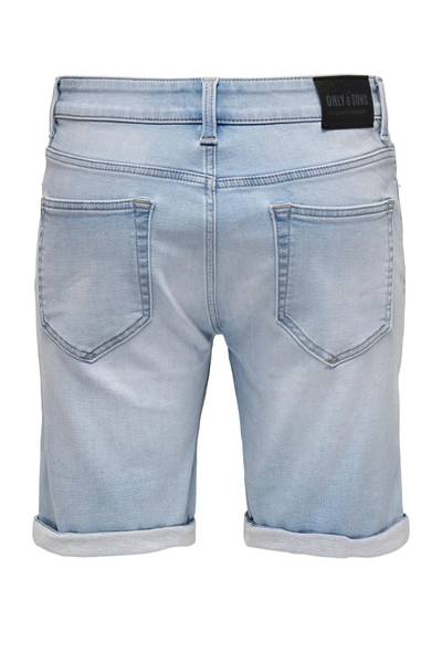 Vaaleansiniset joustavat shortsit ONLY&SONS Vaaleansiniset joustavat shortsit ONLY&SONS