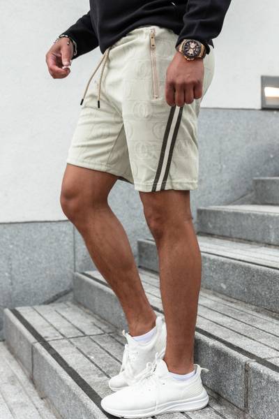 Dax Printed Beige Shorts JERONE