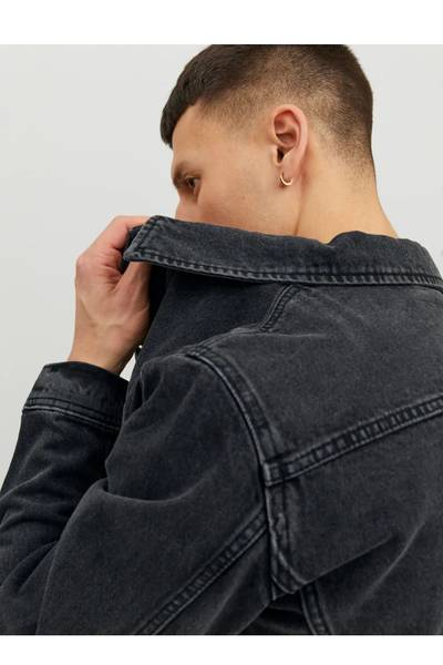 Musta farkkutakki washed JACK&JONES Musta farkkutakki washed JACK&JONES