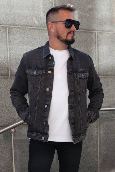 Musta farkkutakki washed JACK&JONES