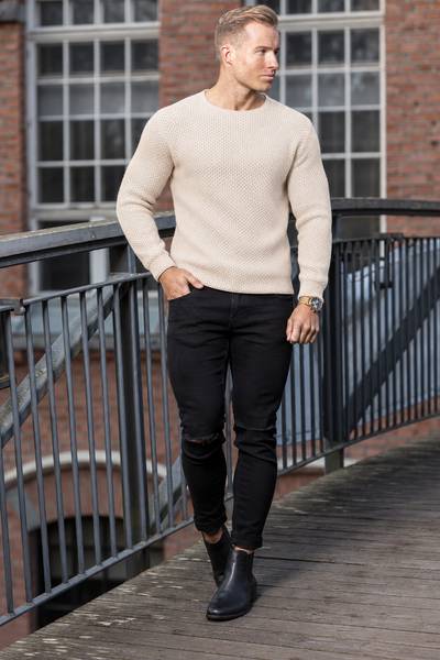 Mason beige neulepaita JACK&JONES Mason beige neulepaita JACK&JONES