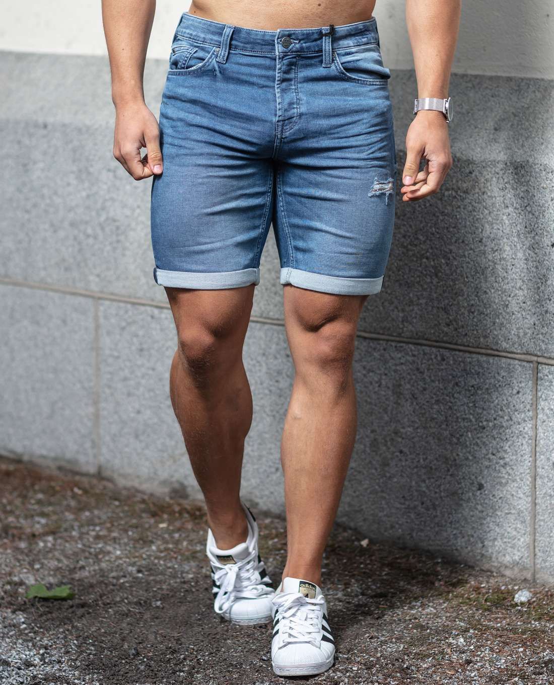Blue Denim Shorts Ply Only & Sons