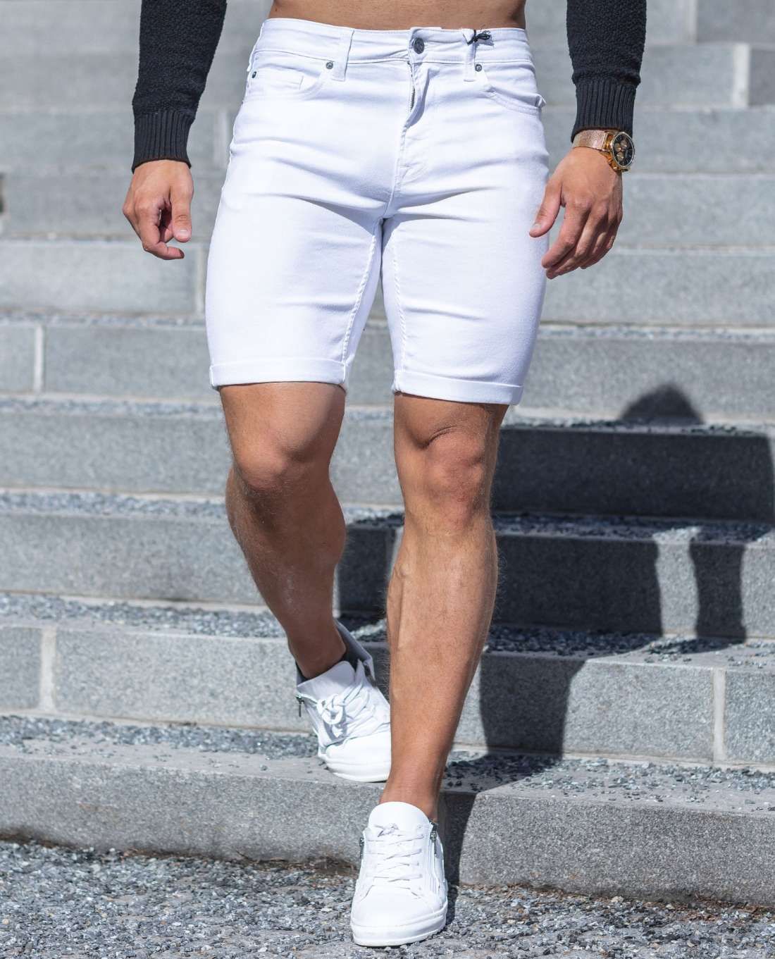 Ply Jog Shorts White Only & Sons