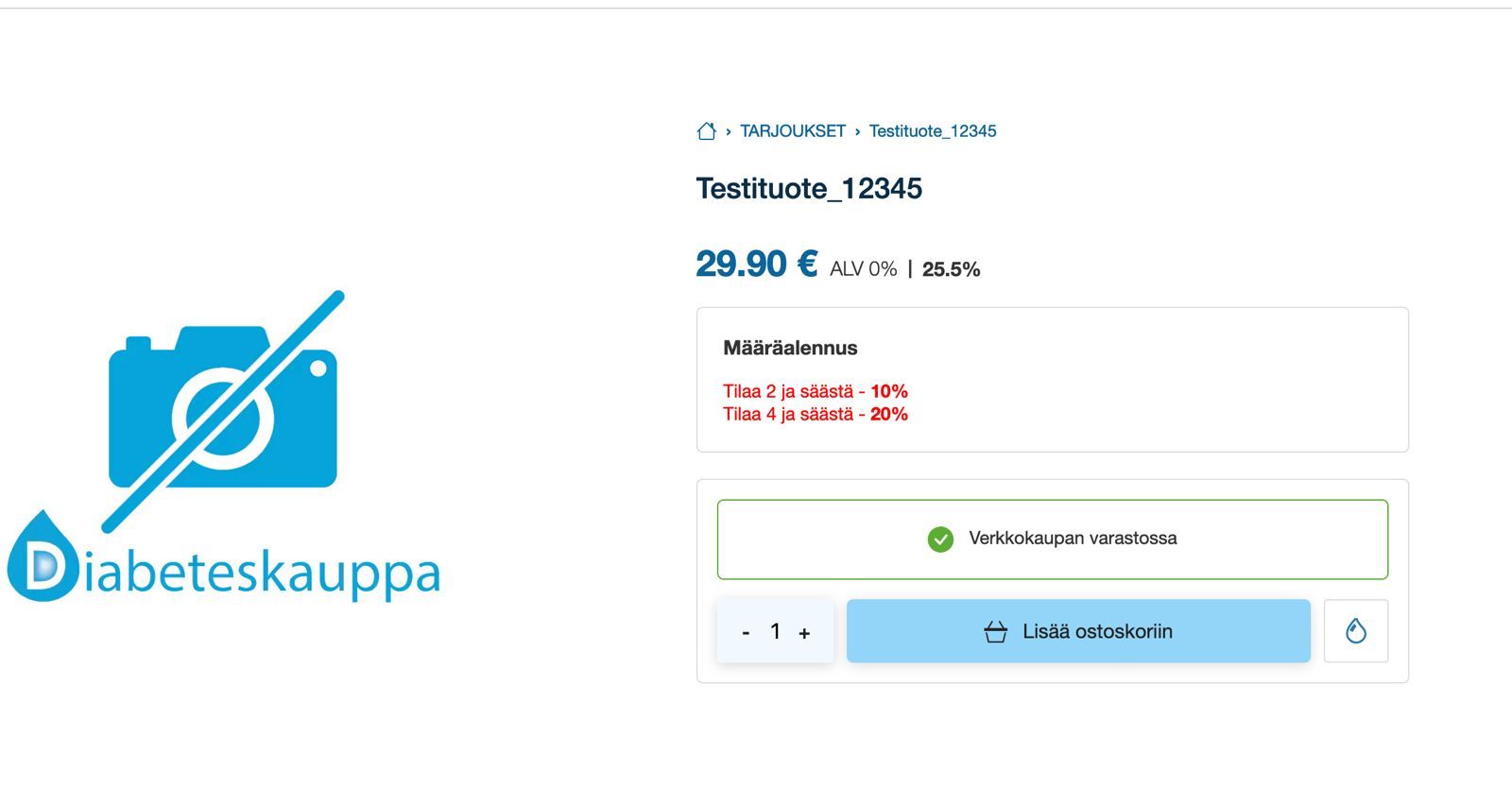 portaittaiset määräalennukset